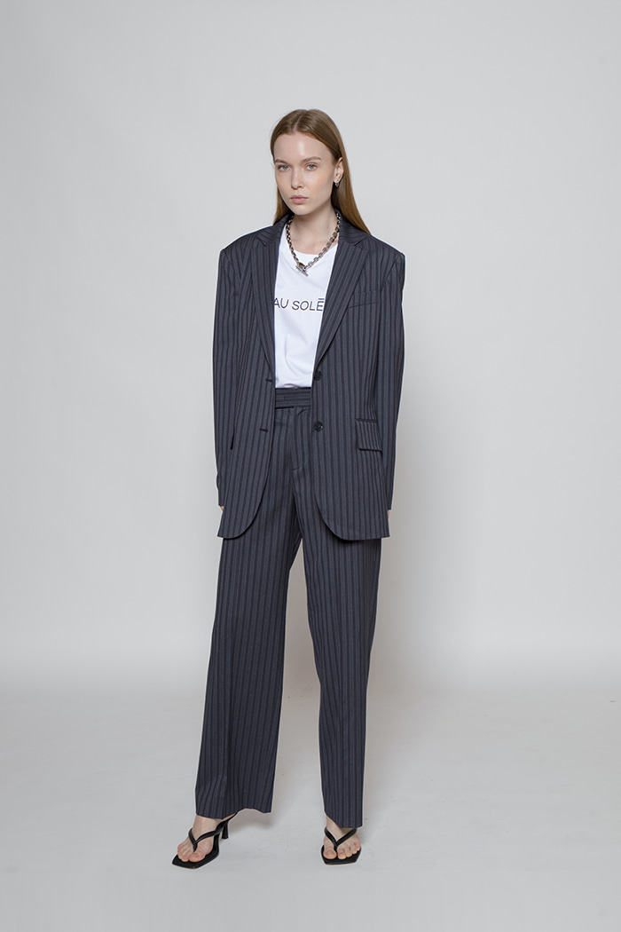 [박민영, 이달의 소녀 올리비아 혜 착용] Striped suit pants - Black, Gray