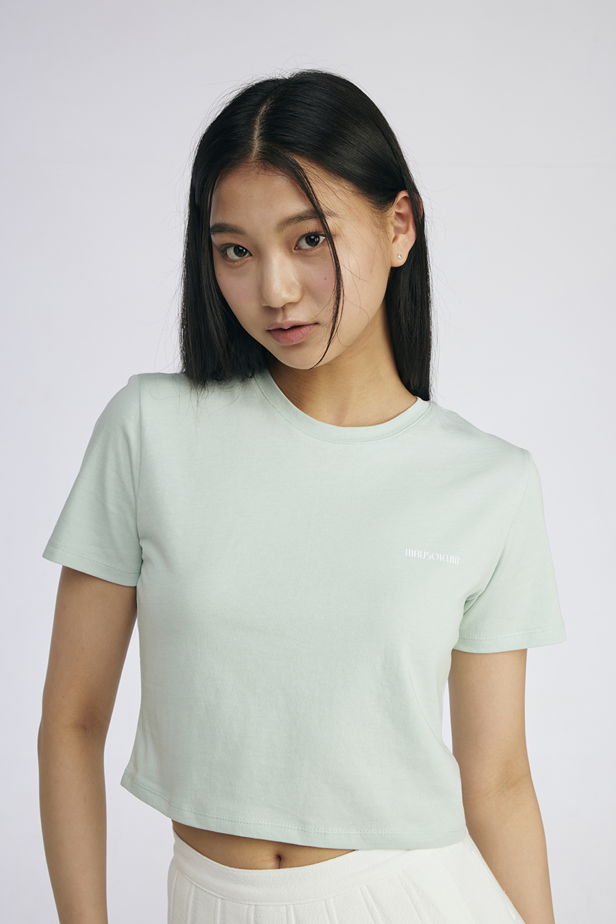 Basic mini logo  t-shirt - Mint