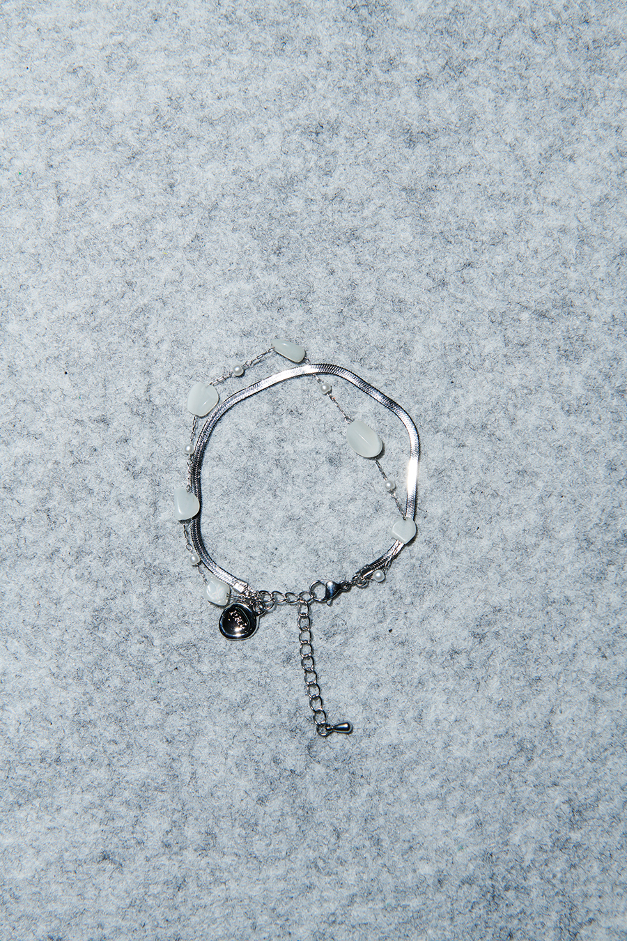 Herringbone stone bracelet